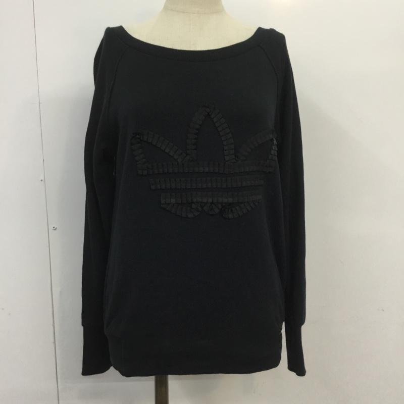 アディダス adidas トレーナー 長袖 F77869 スウェット S 黒 / ブラック / レディース USED 古着 中古 10069873