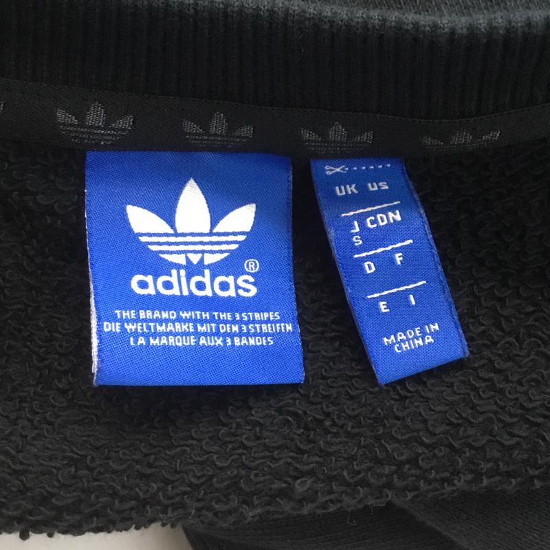 アディダス adidas トレーナー 長袖 F77869 スウェット S 黒 / ブラック / レディース USED 古着 中古 10069873