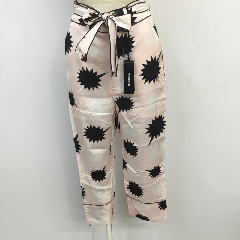 ディーゼル DIESEL ナイトウエア、パジャマ ナイトウェア、パジャマ P-JAMA TROUSERS パンツ タグ付き 総柄 桃 / ピンク / X 黒 / ブラック / X 白 / ホワイト / レディース USED 古着 中古 10069888