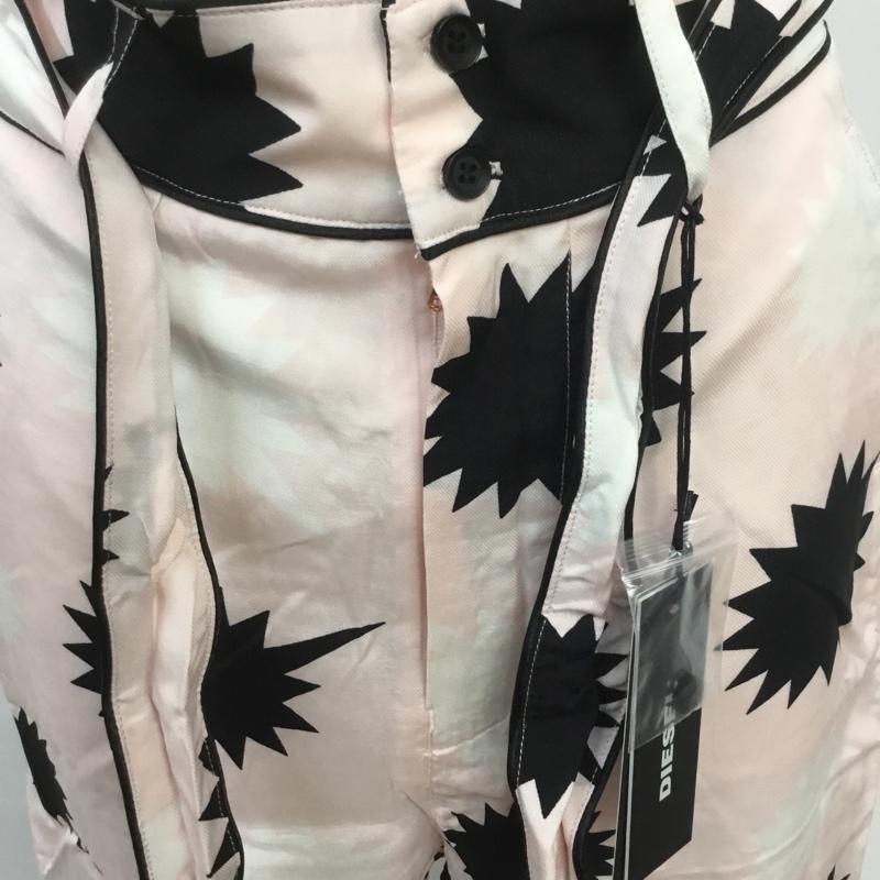 ディーゼル DIESEL ナイトウエア、パジャマ ナイトウェア、パジャマ P-JAMA TROUSERS パンツ タグ付き 総柄 桃 / ピンク / X 黒 / ブラック / X 白 / ホワイト / レディース USED 古着 中古 10069888