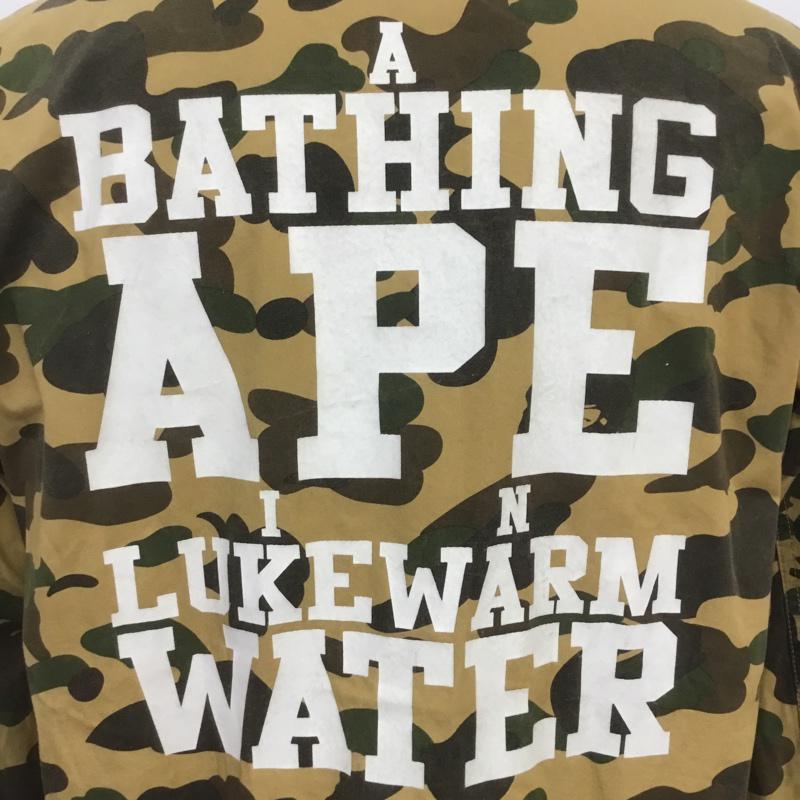 アベイシングエイプ A BATHING APE シャツ、ブラウス 長袖 バックプリント M カモフラージュ柄・迷彩 カーキ / カーキ / X 茶 / ブラウン / X ダークブラウン / ダークブラウン / X ベージュ / ベージュ / メンズ USED 古着 中古 10069963