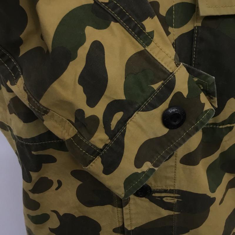 アベイシングエイプ A BATHING APE シャツ、ブラウス 長袖 バックプリント M カモフラージュ柄・迷彩 カーキ / カーキ / X 茶 / ブラウン / X ダークブラウン / ダークブラウン / X ベージュ / ベージュ / メンズ USED 古着 中古 10069963