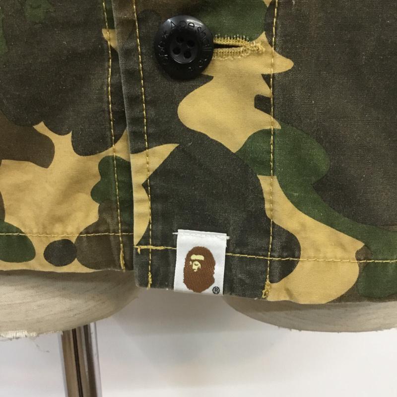 アベイシングエイプ A BATHING APE シャツ、ブラウス 長袖 バックプリント M カモフラージュ柄・迷彩 カーキ / カーキ / X 茶 / ブラウン / X ダークブラウン / ダークブラウン / X ベージュ / ベージュ / メンズ USED 古着 中古 10069963