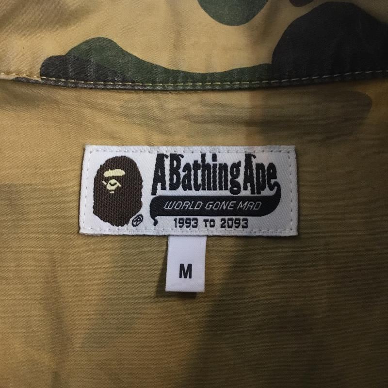 アベイシングエイプ A BATHING APE シャツ、ブラウス 長袖 バックプリント M カモフラージュ柄・迷彩 カーキ / カーキ / X 茶 / ブラウン / X ダークブラウン / ダークブラウン / X ベージュ / ベージュ / メンズ USED 古着 中古 10069963