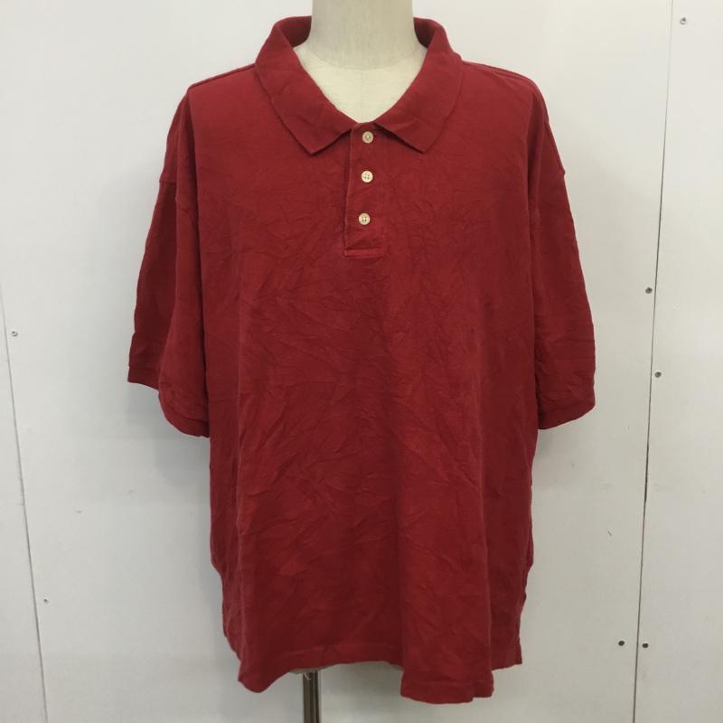 古着 USED ポロシャツ 半袖 3X 無地 赤 / レッド / メンズ USED 古着 中古 10069968