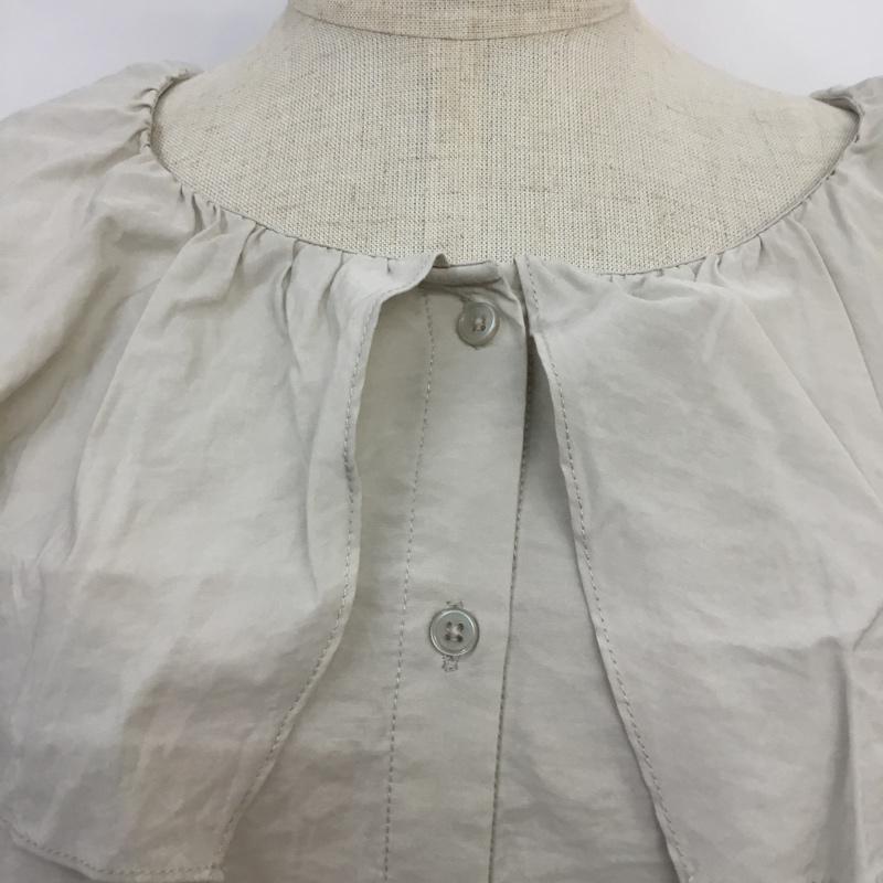 ローリーズファーム LOWRYS FARM シャツ、ブラウス 長袖 LF621024TS ビッグカラー FREE 無地 グレージュ / グレージュ / レディース USED 古着 中古 10069987