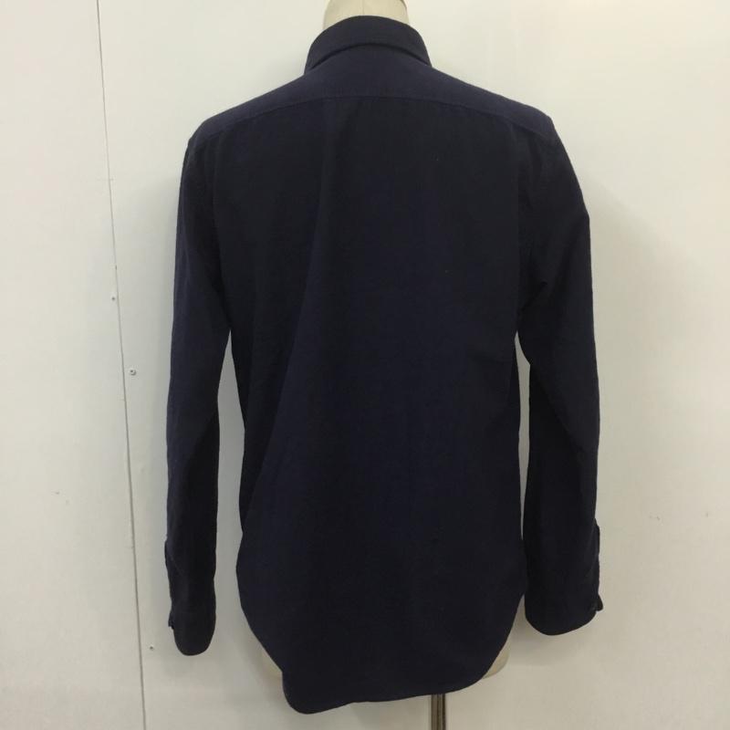 ショットブロス SCHOTT BROS. シャツ、ブラウス 長袖 3135042 コットン L 無地 紺 / ネイビー / メンズ USED 古着 中古 10070088