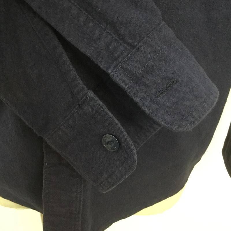 ショットブロス SCHOTT BROS. シャツ、ブラウス 長袖 3135042 コットン L 無地 紺 / ネイビー / メンズ USED 古着 中古 10070088