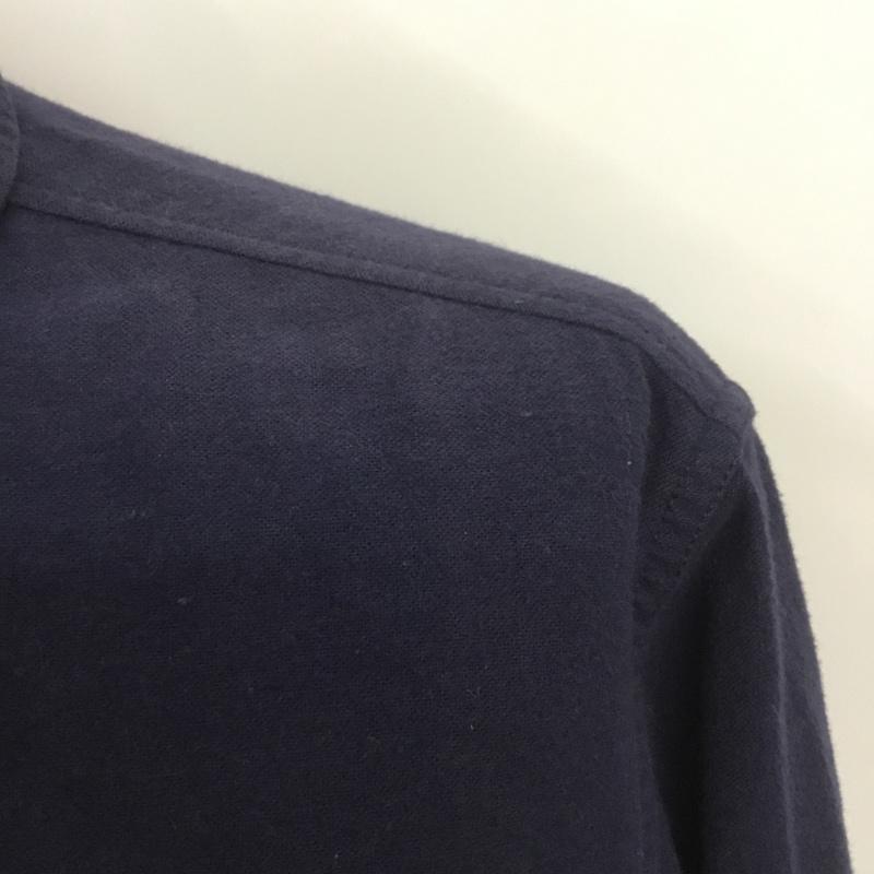 ショットブロス SCHOTT BROS. シャツ、ブラウス 長袖 3135042 コットン L 無地 紺 / ネイビー / メンズ USED 古着 中古 10070088
