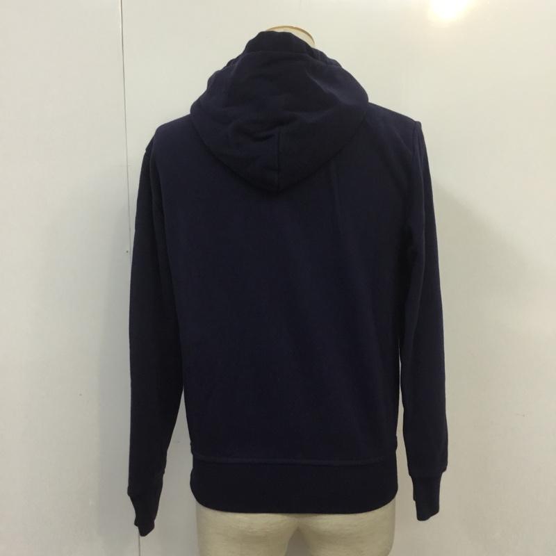 ポロラルフローレン POLO RALPH LAUREN パーカー 長袖 フルジップ ビッグポニー 裏起毛 S ワンポイント 紺 / ネイビー / メンズ USED 古着 中古 10070097