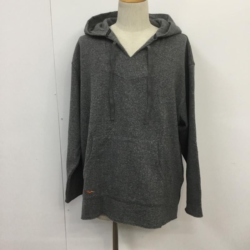 マナスタッシュ MANASTASH パーカー 長袖 7113123 WOOLLY BAJA HOODIE ウーリーバハフーディー プルオーバー タグ付き L 無地 灰 / グレー / メンズ USED 古着 中古 10070099