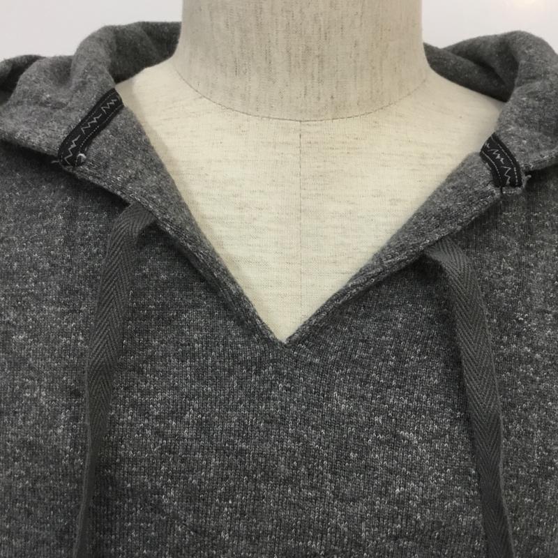 マナスタッシュ MANASTASH パーカー 長袖 7113123 WOOLLY BAJA HOODIE ウーリーバハフーディー プルオーバー タグ付き L 無地 灰 / グレー / メンズ USED 古着 中古 10070099