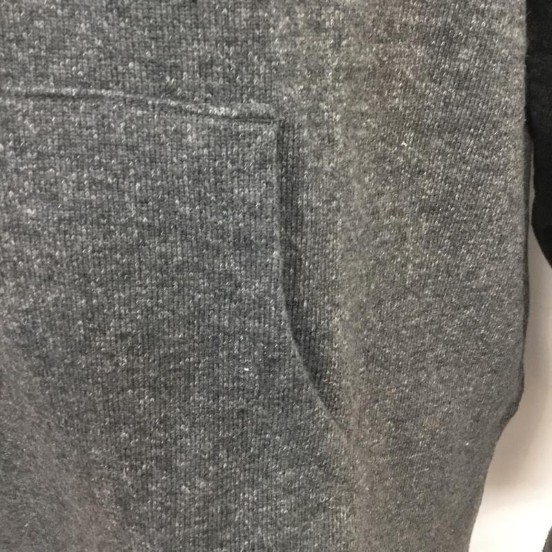 マナスタッシュ MANASTASH パーカー 長袖 7113123 WOOLLY BAJA HOODIE ウーリーバハフーディー プルオーバー タグ付き L 無地 灰 / グレー / メンズ USED 古着 中古 10070099