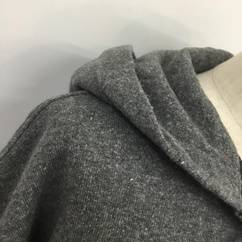 マナスタッシュ MANASTASH パーカー 長袖 7113123 WOOLLY BAJA HOODIE ウーリーバハフーディー プルオーバー タグ付き L 無地 灰 / グレー / メンズ USED 古着 中古 10070099