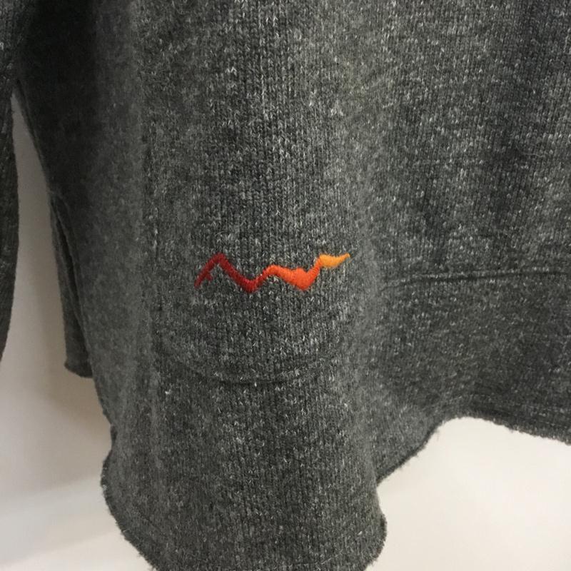 マナスタッシュ MANASTASH パーカー 長袖 7113123 WOOLLY BAJA HOODIE ウーリーバハフーディー プルオーバー タグ付き L 無地 灰 / グレー / メンズ USED 古着 中古 10070099