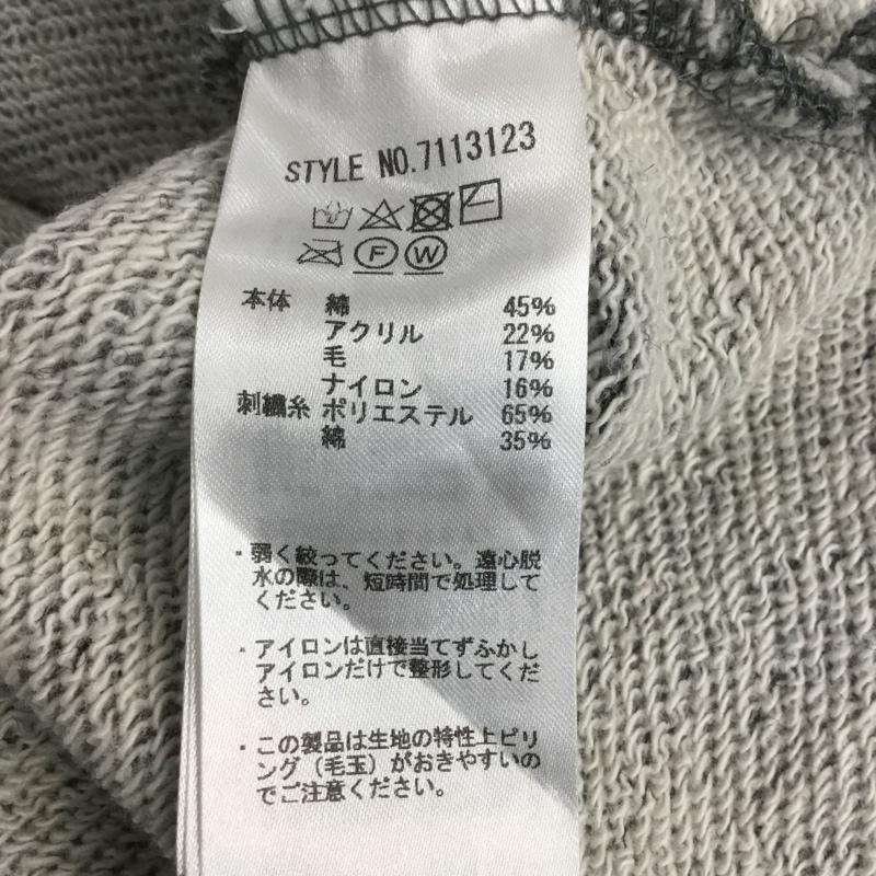 マナスタッシュ MANASTASH パーカー 長袖 7113123 WOOLLY BAJA HOODIE ウーリーバハフーディー プルオーバー タグ付き L 無地 灰 / グレー / メンズ USED 古着 中古 10070099