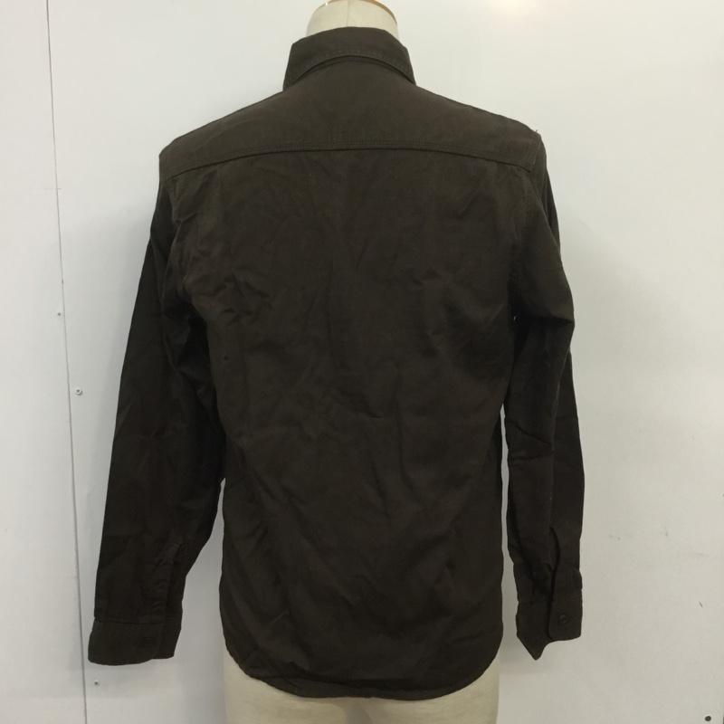 テンダーロイン TENDERLOIN シャツ、ブラウス 長袖 コットン 胸ポケット XS 無地 ダークブラウン / ダークブラウン / メンズ USED 古着 中古 10070110