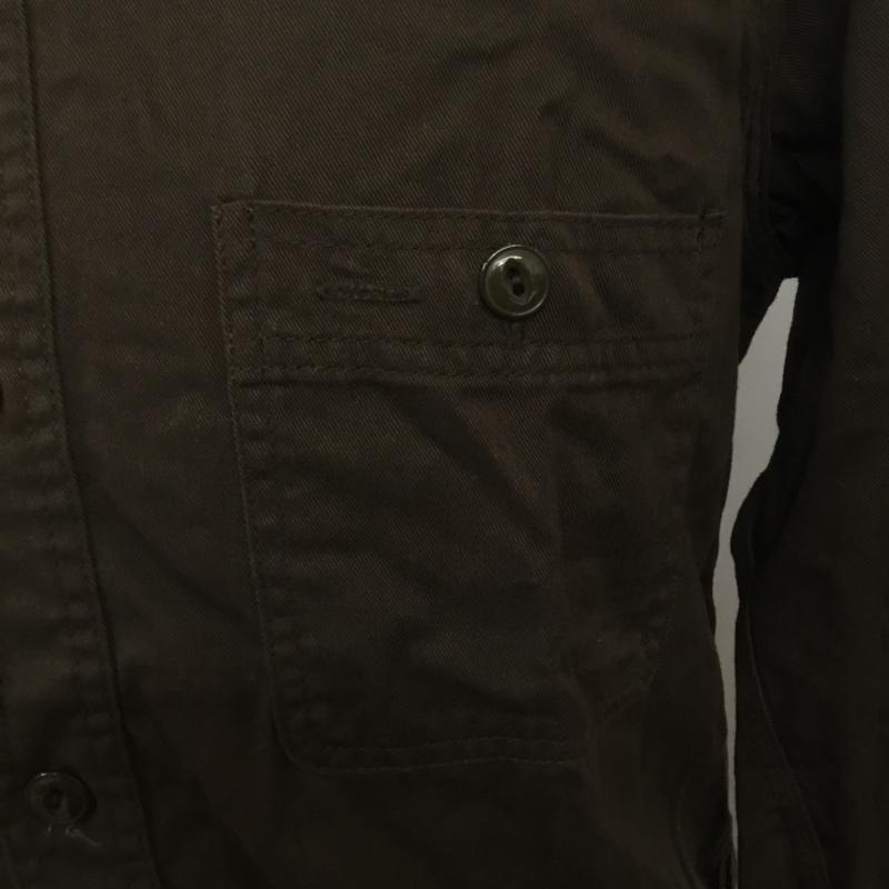 テンダーロイン TENDERLOIN シャツ、ブラウス 長袖 コットン 胸ポケット XS 無地 ダークブラウン / ダークブラウン / メンズ USED 古着 中古 10070110