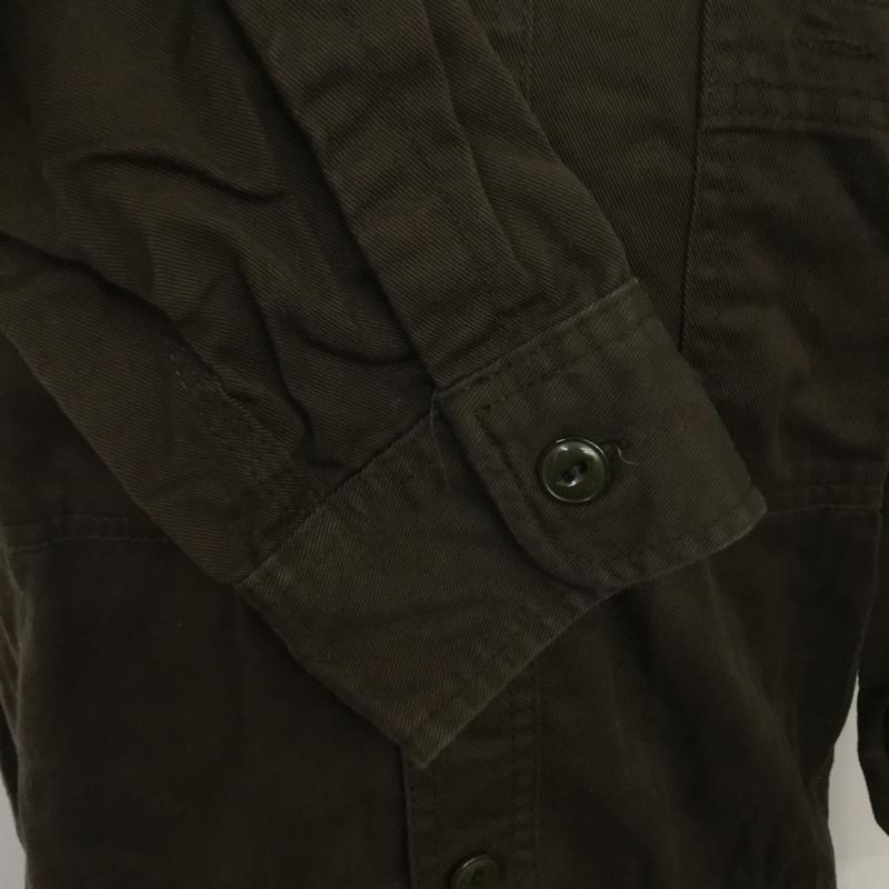 テンダーロイン TENDERLOIN シャツ、ブラウス 長袖 コットン 胸ポケット XS 無地 ダークブラウン / ダークブラウン / メンズ USED 古着 中古 10070110