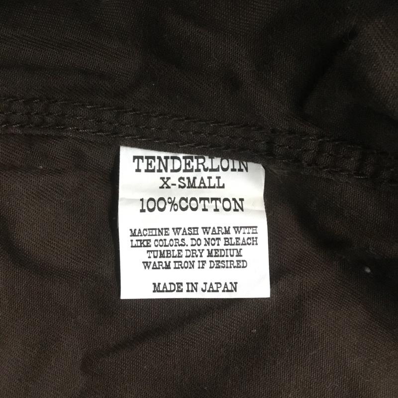 テンダーロイン TENDERLOIN シャツ、ブラウス 長袖 コットン 胸ポケット XS 無地 ダークブラウン / ダークブラウン / メンズ USED 古着 中古 10070110