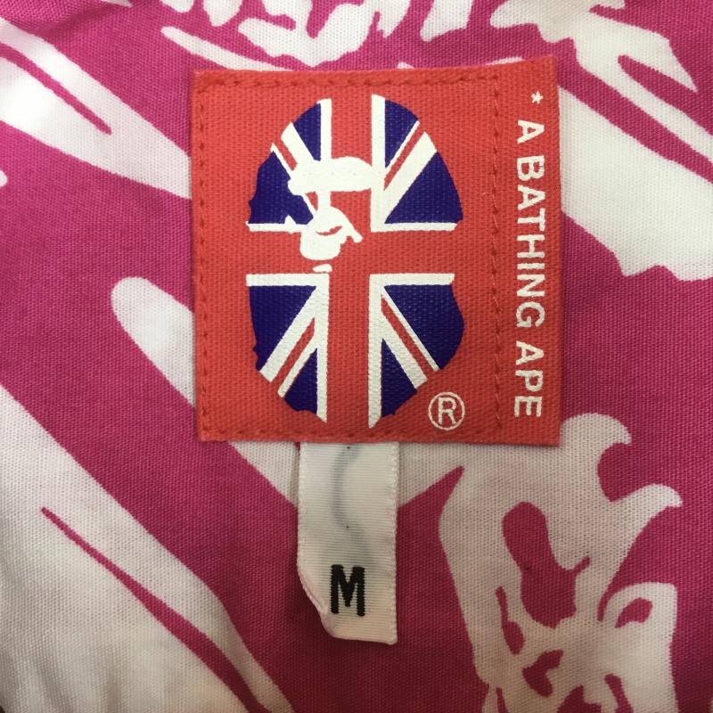 アベイシングエイプ A BATHING APE シャツ、ブラウス 半袖 00's M 桃 / ピンク / メンズ USED 古着 中古 10070142