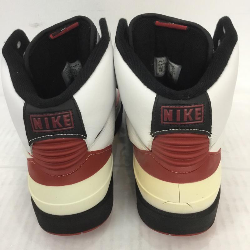 ナイキ NIKE スニーカー スニーカー 308308-161 AIR JORDAN 2 RETRO エアジョーダン 28.5cm 箱有 28.5cm ロゴ、文字 白 / ホワイト / X 黒 / ブラック / X えんじ / ワインレッド / メンズ USED 古着 中古 10070433