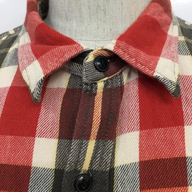 デニムアンドサプライラルフローレン DENIM & SUPPLYRALPHLAUREN シャツ、ブラウス 長袖 ワークシャツ L チェック 赤 / レッド / X 白 / ホワイト / X 黄 / イエロー / X チャコールグレー / チャコールグレー / メンズ USED 古着 中古 10070546