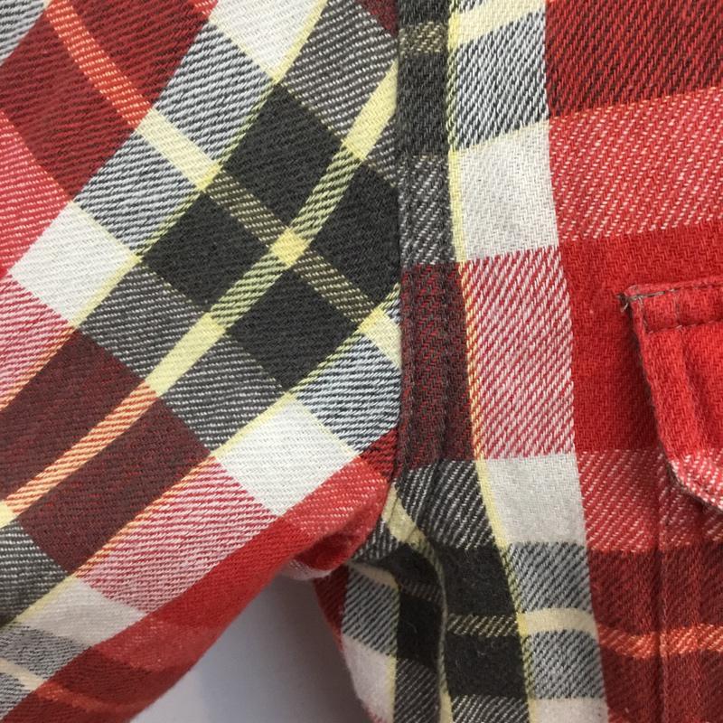 デニムアンドサプライラルフローレン DENIM & SUPPLYRALPHLAUREN シャツ、ブラウス 長袖 ワークシャツ L チェック 赤 / レッド / X 白 / ホワイト / X 黄 / イエロー / X チャコールグレー / チャコールグレー / メンズ USED 古着 中古 10070546
