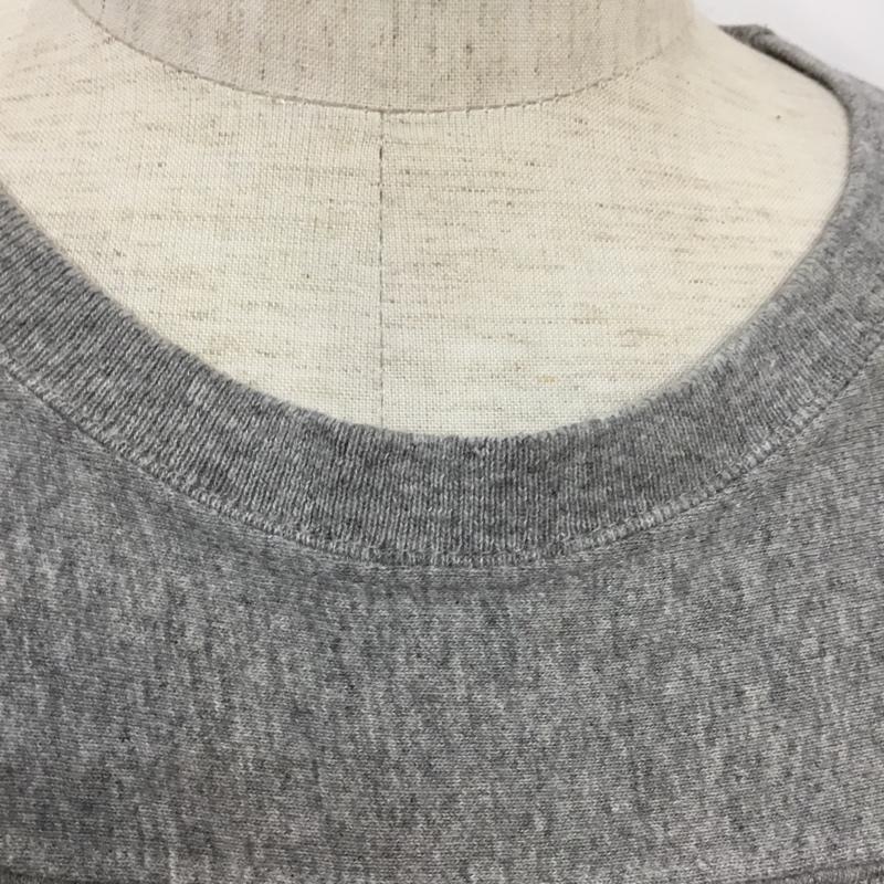 チャンピオン Champion Tシャツ 七分袖 C8-S406 ナンバリング S プリント 灰 / グレー / メンズ USED 古着 中古 10070735