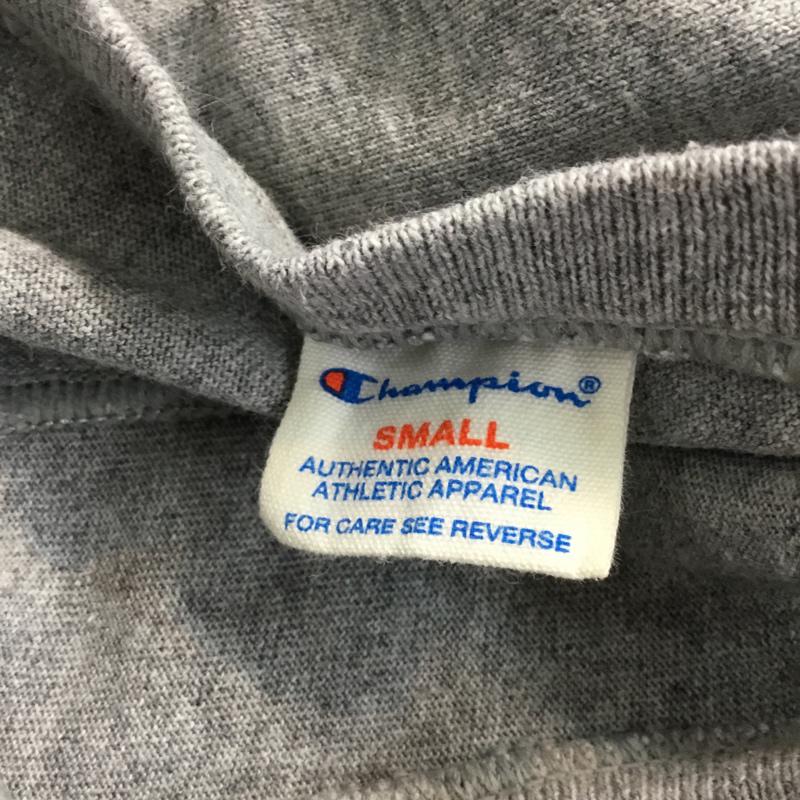 チャンピオン Champion Tシャツ 七分袖 C8-S406 ナンバリング S プリント 灰 / グレー / メンズ USED 古着 中古 10070735