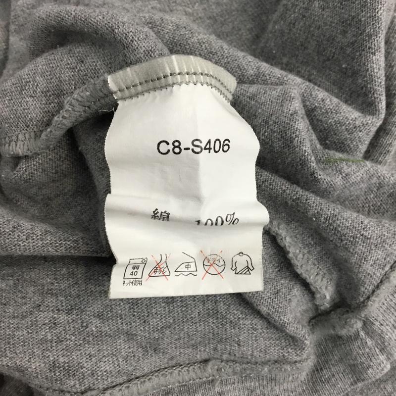 チャンピオン Champion Tシャツ 七分袖 C8-S406 ナンバリング S プリント 灰 / グレー / メンズ USED 古着 中古 10070735