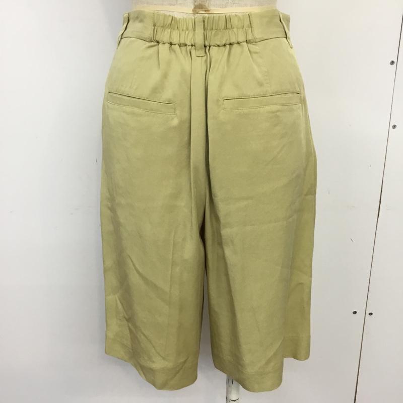 ローリーズファーム LOWRYS FARM パンツ ショートパンツ LF520035AD タック入り ハーフパンツ FREE 無地 黄 / イエロー / レディース USED 古着 中古 10070774