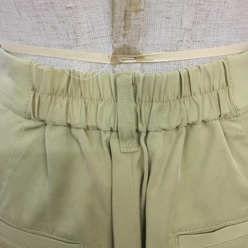 ローリーズファーム LOWRYS FARM パンツ ショートパンツ LF520035AD タック入り ハーフパンツ FREE 無地 黄 / イエロー / レディース USED 古着 中古 10070774
