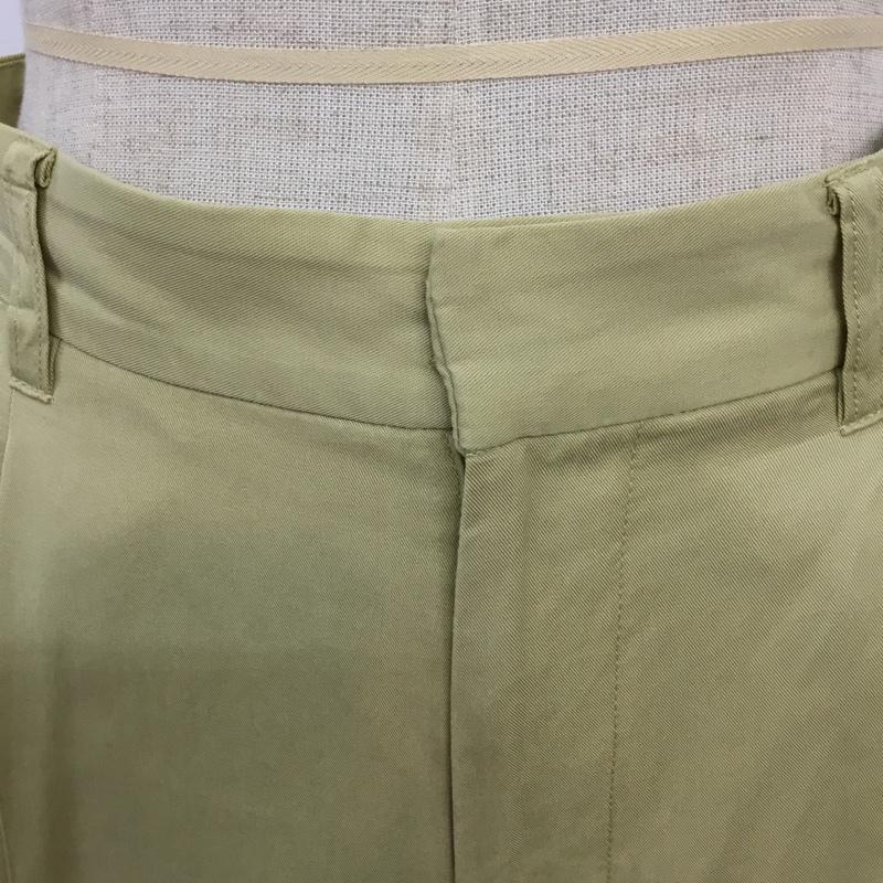 ローリーズファーム LOWRYS FARM パンツ ショートパンツ LF520035AD タック入り ハーフパンツ FREE 無地 黄 / イエロー / レディース USED 古着 中古 10070774