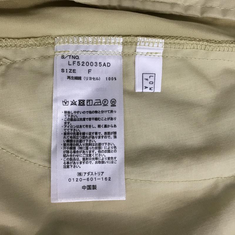 ローリーズファーム LOWRYS FARM パンツ ショートパンツ LF520035AD タック入り ハーフパンツ FREE 無地 黄 / イエロー / レディース USED 古着 中古 10070774