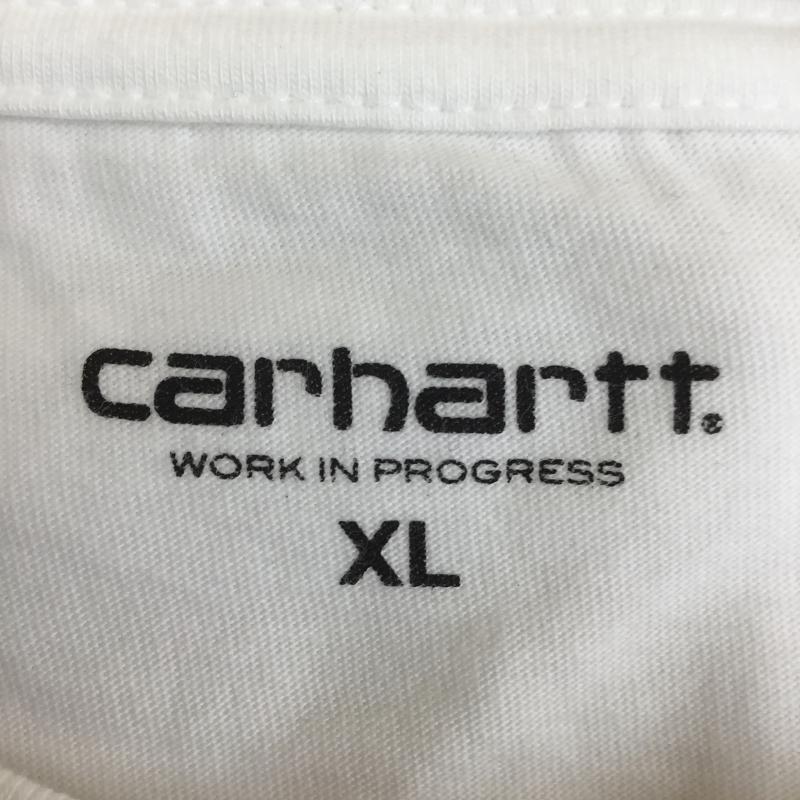 カーハート ダブリューアイピー Carhartt WIP Tシャツ 半袖 Organic Cotton Tee オーガニックコットン100% XL プリント 白 / ホワイト / メンズ USED 古着 中古 10070847
