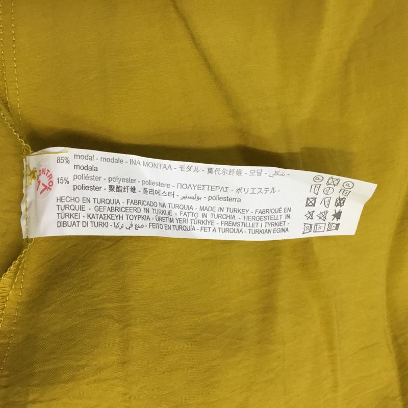 ザラ ZARA ワンピース ミニスカート 7385 114 305 DRESS WITH BOWS S 無地 マスタード / マスタード / レディース USED 古着 中古 10070913