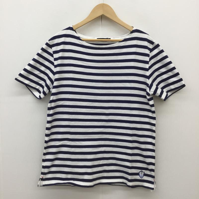 アーバンリサーチ URBAN RESEARCH Tシャツ 半袖 40 ボーダー柄 白 / ホワイト / X 青 / ブルー / メンズ USED 古着 中古 10070938