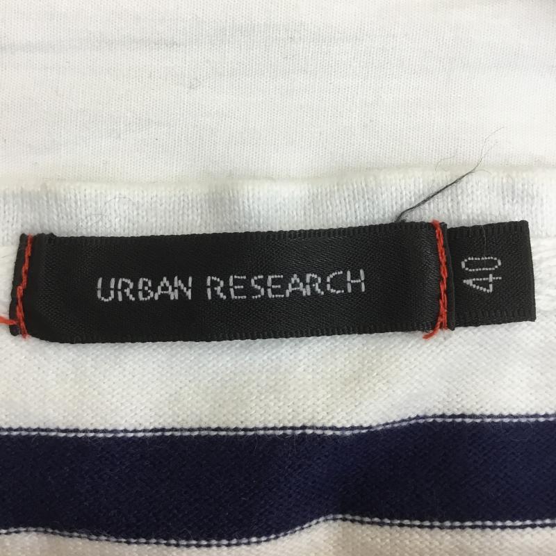 アーバンリサーチ URBAN RESEARCH Tシャツ 半袖 40 ボーダー柄 白 / ホワイト / X 青 / ブルー / メンズ USED 古着 中古 10070938