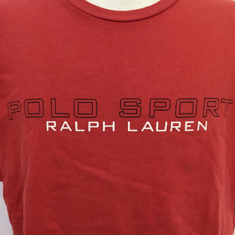 ポロスポーツラルフローレン POLOSPORT Tシャツ 半袖 クルーネック L ロゴ、文字 赤 / レッド / メンズ USED 古着 中古 10070977