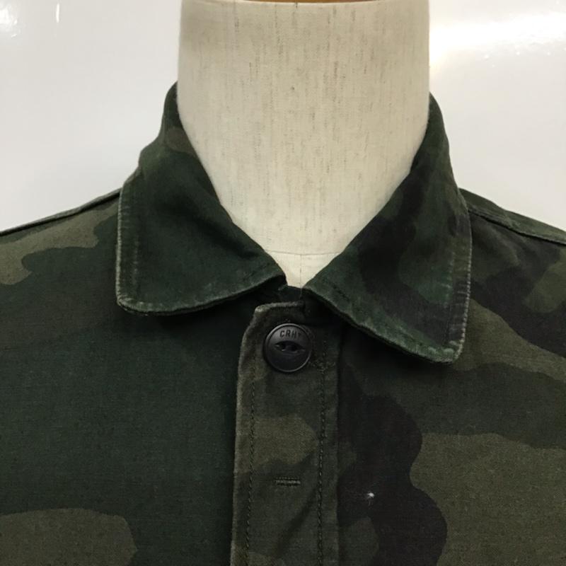 カーハート Carhartt ジャケット、上着 ジャケット、ブレザー I023976 836 06 03 Anson Shirt Jacket シャツジャケット S カモフラージュ柄・迷彩 カーキ / カーキ / X 黒 / ブラック / メンズ USED 古着 中古 10071015