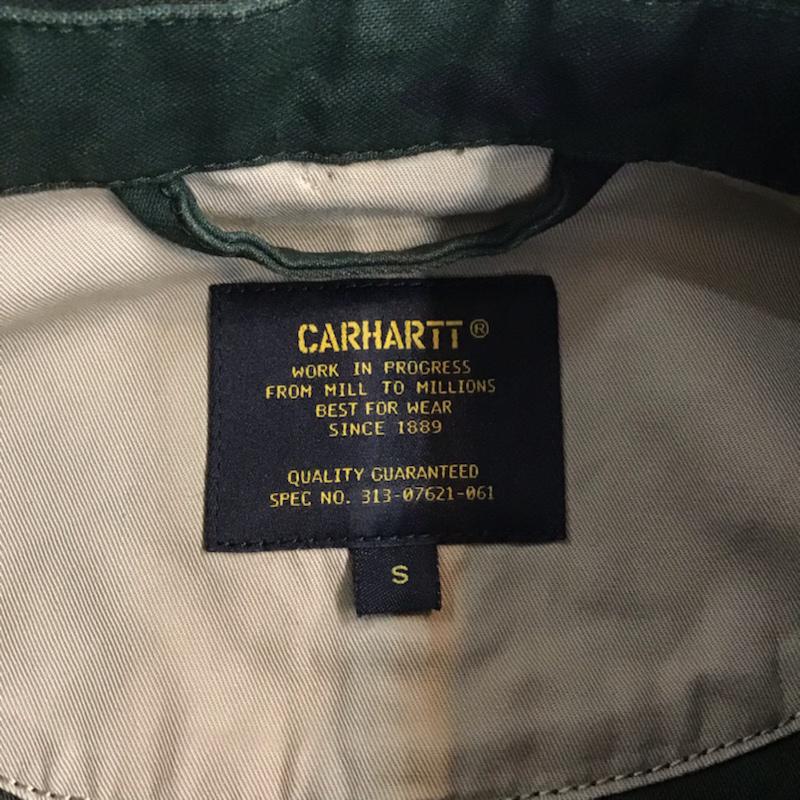 カーハート Carhartt ジャケット、上着 ジャケット、ブレザー I023976 836 06 03 Anson Shirt Jacket シャツジャケット S カモフラージュ柄・迷彩 カーキ / カーキ / X 黒 / ブラック / メンズ USED 古着 中古 10071015