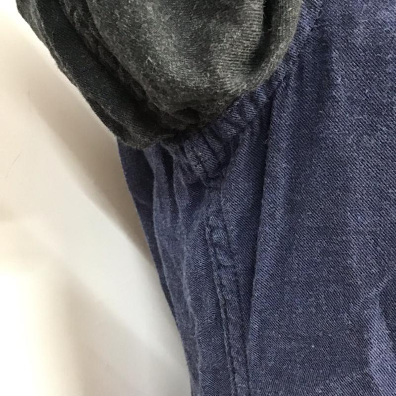 ベイフロー BAYFLOW シャツ、ブラウス 長袖 バイカラー 2 無地 黒 / ブラック / X 紺 / ネイビー / メンズ USED 古着 中古 10071025