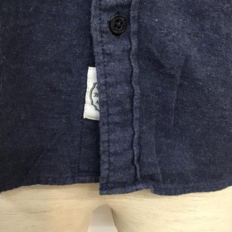 ベイフロー BAYFLOW シャツ、ブラウス 長袖 バイカラー 2 無地 黒 / ブラック / X 紺 / ネイビー / メンズ USED 古着 中古 10071025
