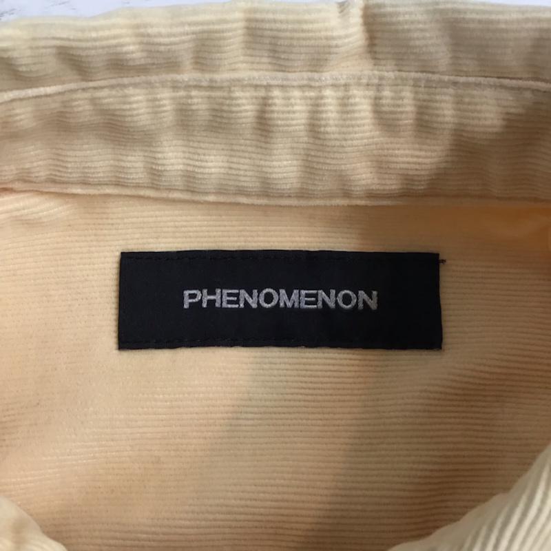 フェノメノン PHENOMENON シャツ、ブラウス 長袖 AW2012 ILLLSH-160 コーデュロイ M 無地 アイボリー / アイボリー / メンズ USED 古着 中古 10071033