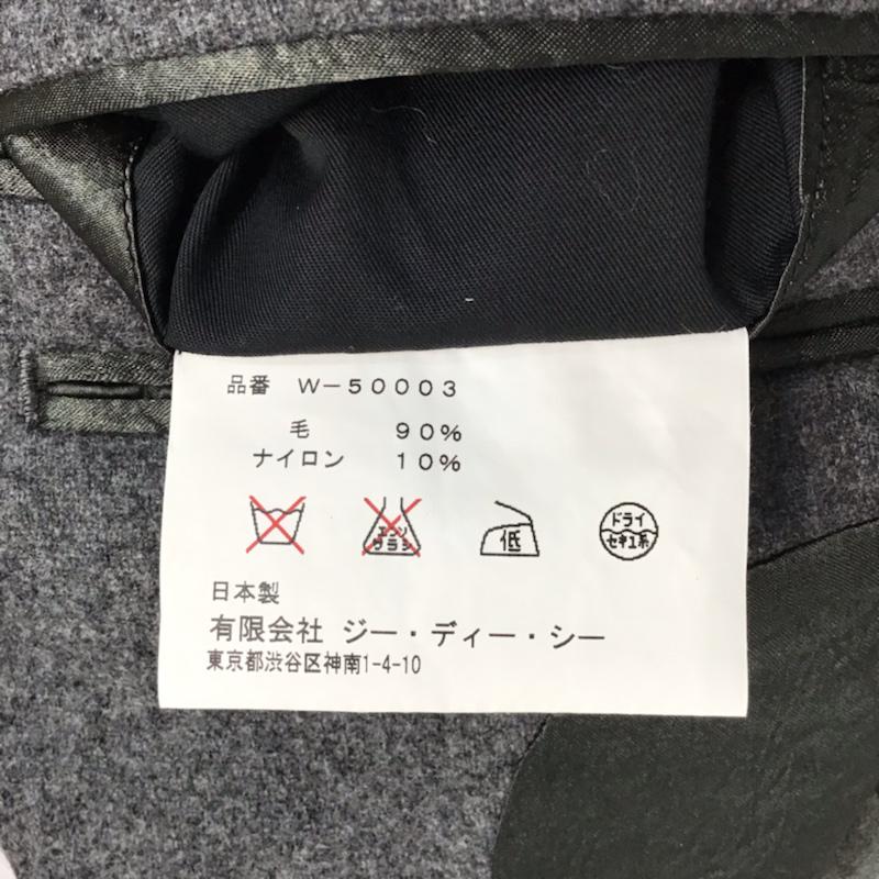 ウェアラバウツ WHEREABOUTS ジャケット、上着 ジャケット、ブレザー W-50003 ウール 46 無地 灰 / グレー / メンズ USED 古着 中古 10071055