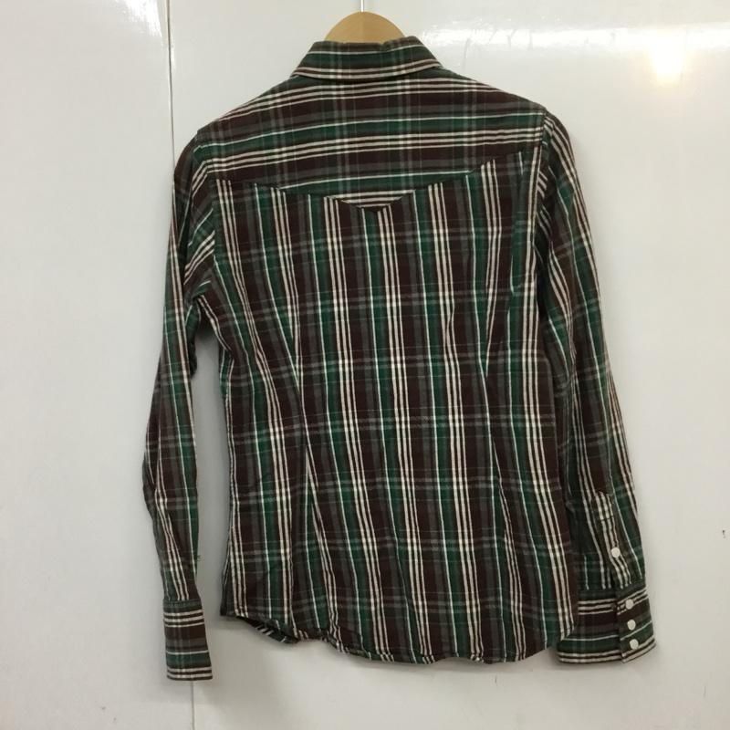 ヒステリックグラマー HYSTERIC GLAMOUR シャツ、ブラウス 長袖 Wangler ラングラー ウエスタン FREE チェック 白 / ホワイト / X 茶 / ブラウン / X 緑 / グリーン / レディース USED 古着 中古 10071232