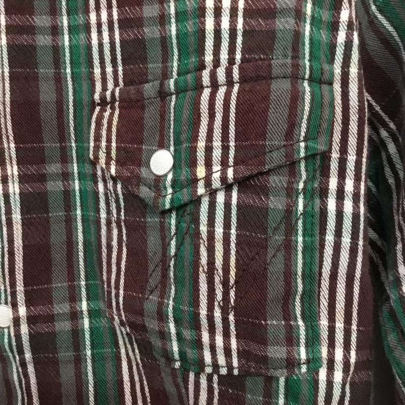 ヒステリックグラマー HYSTERIC GLAMOUR シャツ、ブラウス 長袖 Wangler ラングラー ウエスタン FREE チェック 白 / ホワイト / X 茶 / ブラウン / X 緑 / グリーン / レディース USED 古着 中古 10071232