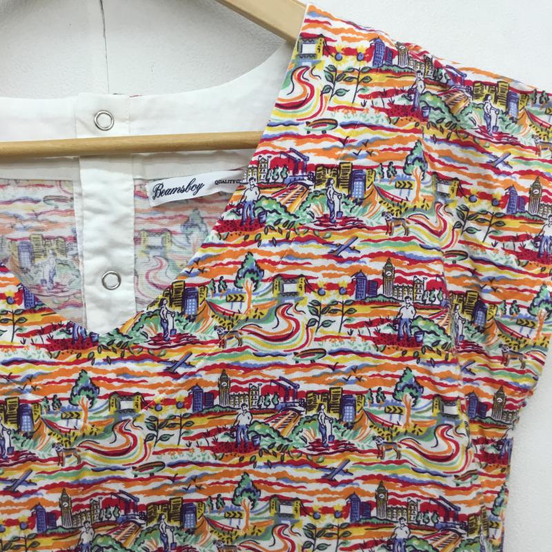 ビームスボーイ BEAMS BOY ワンピース・ドレス・オールインワン ワンピース・ドレス・オールインワン 総柄 マルチカラー / マルチカラー / レディース USED 古着 中古 10071256