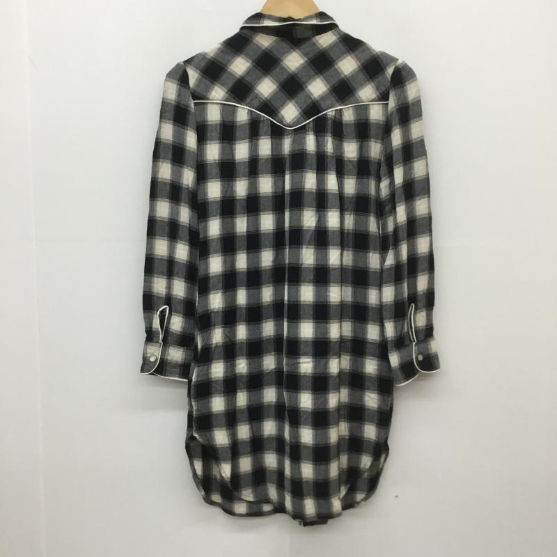 デニムアンドサプライラルフローレン DENIM & SUPPLYRALPHLAUREN ワンピース ミニスカート シャツワンピース XS チェック 黒 / ブラック / レディース USED 古着 中古 10071381